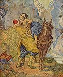 Van Gogh, The Good Samaratin (Parody of Delacroix)